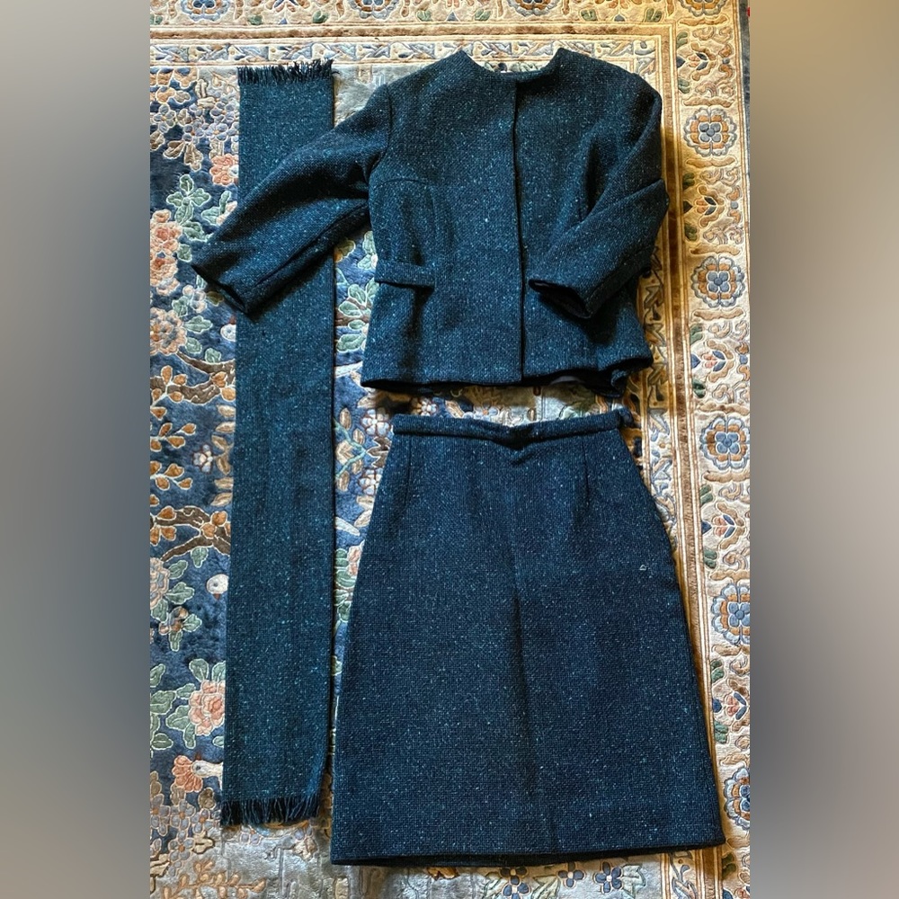 COPY - Vintage 1970s handmade wool suit XS.